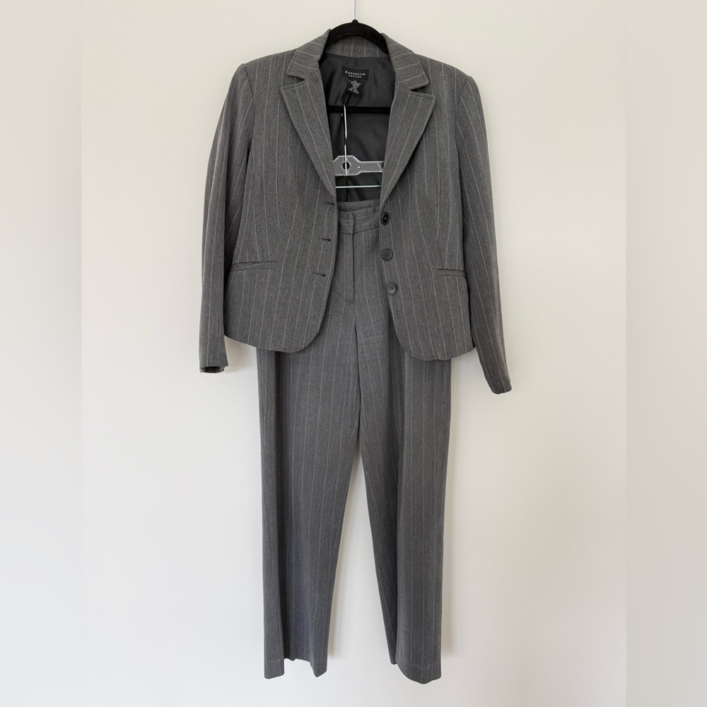 Rafaella Gray Pinstripe Suit